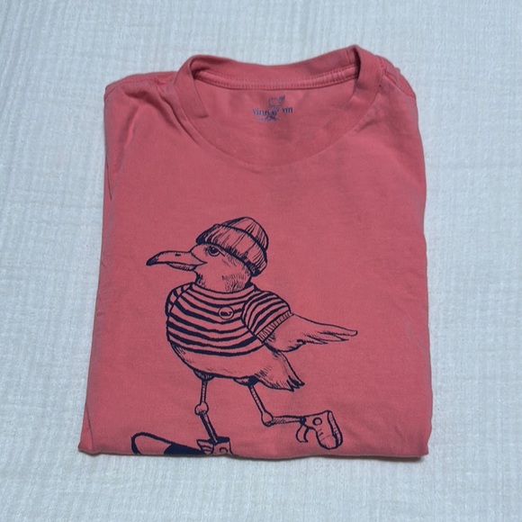 Vineyard Vines Pink Seagull Skateboard Tee - Picture 3 of 3